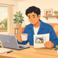住宅ローンの返済計画を立てる会社員のイメージ