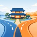 変動金利と固定金利を組み合わせるミックスローンのイメージ