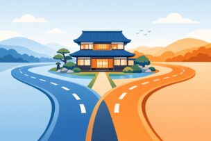 変動金利と固定金利を組み合わせるミックスローンのイメージ