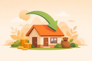 住宅ローンの金利優遇で返済負担が下がるイメージ