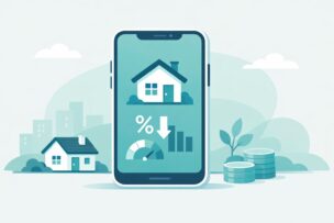 スマホで申し込むネット銀行の住宅ローンのイメージ