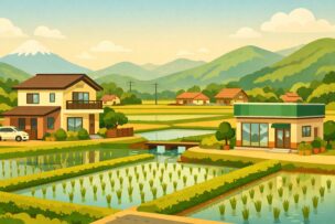 農協の住宅ローンで家を建てるイメージ