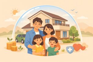 団信で住まいと家族を守るイメージ