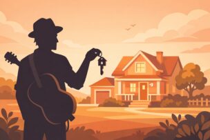 芸能の仕事をする人が住宅取得を検討するイメージ