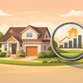 住宅ローンの担保評価(物件の価値の確認)をイメージした図
