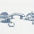 注文住宅の建築中の支払いをつなぎ融資で橋渡しするイメージ
