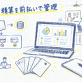 法人プリペイドカードで経費精算を管理するオフィスのイメージ