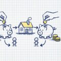 2人で住宅ローンを組むペアローンのイメージ