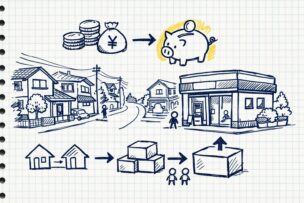 地域の信用金庫で住宅ローンを検討するイメージ